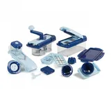Genius Gemüseschneider Genius Nicer Dicer Fusion Smart Set (23 Teile) inkl. Twist, rubinrot, 23 Teile, Würfel, Stifte, Gemüsehobel mit 1250ml Fassungsvolumen blau