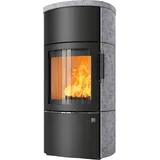 Kaminofen HARK 44-5.2 GT FlameKat 8 kW - Ofenkacheln: Specksteinverkleidung - Korpus: graphit