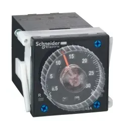 Schneider Electric RE48AML12MW Zeitrelais 4 Funktionen, 0, 02 s-300 h, 2 W, 24-240VAC/DC, Format 48x48