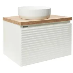 Naturel Savona Badezimmerschrank unter Waschbecken 78x43x44,8 cm glanz weiß glanz SAVONA80BIDDH