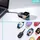 Joyroom Jr-W09 Magnetisches kabelloses Uhrenladegerät, 2500 mAh, Powerbank mit 3-w-apple-watch-ladegerät Und Usb-c-kabel – Schwarz