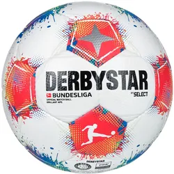 Derbystar Fussball Bundesliga Brilliant APS v25 (offizieller Spielball der Saison 2025/2026) weiss/rot