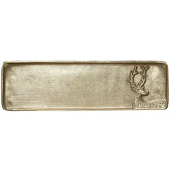 HOME STORY Deko Platte   , gold , Aluminium , Maße (cm): B: 12 H: 1,5