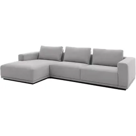 Musterring Eckcouch Polyester Anreihsofa rechts & Longchair links 3-Sitzer Grau