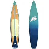 F2 Hard SUP Ride Pro Bamboo Tour 12,6 Türkis 2024/25,