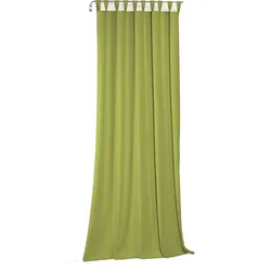 Vorhang WIRTH "Newbury", grün, B:130cm H:205cm, Baumwolle, Polyester, Gardinen, nach Maß