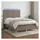vidaXL Boxspringbett mit Matratze & LED Taupe 140x200 cm Stoff
