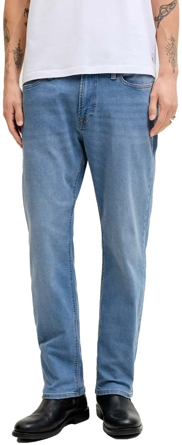 Jack & Jones Clark Regular Fit Jeans in heller Stone-Waschung-W33 / L36