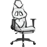 VidaXL Gaming-Stuhl mit Fußstütze Schwarz für PC
