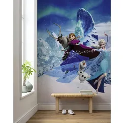 KOMAR Vliestapete »Frozen Elsas Magic«, bunt, glatt
