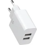 Wisam® Mcdodo CH-6720 Dual USB Fast Travel Charger Ladeadapter Ladegerät Wandladegerät mit iOS Kabel (1M) Weiß - Weiß