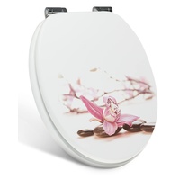 Xonic Design WC-Sitz - Premium Klo-Deckel - Toilettensitz mit Absenkautomatik - hochwertige Klobrille mit Motiv (MDF124)