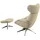 flexlux Relaxsessel More Polyester 90 x 107 x 89 cm Beige mit Kopfteil