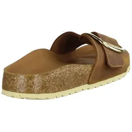 Birkenstock Madrid Big Buckle Nubukleder geölt schmal cognac 38