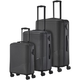 Travelite Bali 4-Rollen Trolley Set 3 teilig Größen L/M/S, Anthrazit