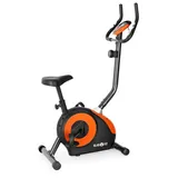 Klarfit Heimtrainer Fahrrad für Ausdauertraining, Heimtrainer mit Pulsmesser, Leiser Hometrainer, Beintrainer für Zuhause, Bike mit Trainingscomp... - Schwarz