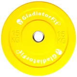 GladiatorFit 15 kg Farbscheibe aus Gummi
