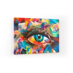 ALLboards Magnettafel CANVASboards Auge mit der Farbe des Regenbogens 90,0 x 60,0 cm 5905481601898 ALLboards
