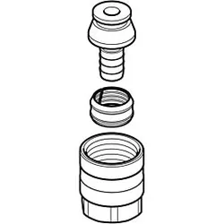 Geberit Ersatzteil Euro Konus d 20 mm 240609001 zu BW Ablauf Universal Top
