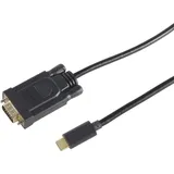 ShiverPeaks S-Conn 10-59045 3m USB C VGA (D-Sub) Schwarz Videokabel-Adapter (10-59045)
