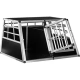PETSTUFF petstuff® Hundetransportbox gerade Rückwand 90°, Aluminium, robust, verschließbar
