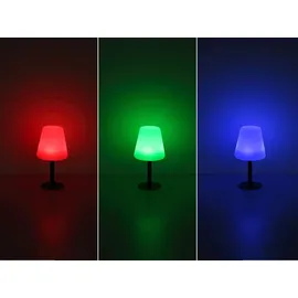 GLOBO Solarleuchte Metall Ø15 cm 8x RGBW LED inkl. IP44 schwarz matt