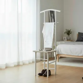 Haku-Möbel Herrendiener weiß/eiche nachbildung