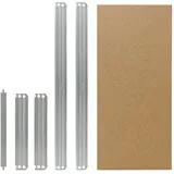 shelfplaza Fachboden Stahl 80x40 cm silber