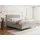 WFL GROUP Boxspringbett mit Bettkasten – Polsterbett 160 x 200 cm mit H4 Taschenfederkern Matratze & 5 cm Topper – Stauraumbett mit hohem Kopftei... - Hellgrau 160x200 inkl.