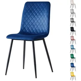 mcc direct Esszimmerstuhl Lexi Polyester royal-blau 4er Set