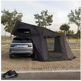 TZIpower Dachzelt Dachzelt Autodachzelt Aluminium Case 2 Größen 5 Personen Schwarz LED, Personen: 5 schwarz 210 cm x 190 cm x 110 cm