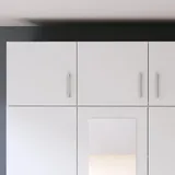 Forte weiß, B:133,2cm H:38,1cm T:54,2cm, Spanplatte, Möbelaufsätze, Schrankaufsatz, Schrankaufsatz, Stauraum, 3 Türen,Raumnutzung