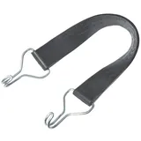 Braun Gummispanngurt, Farbe schwarz, dehnbar, 54 cm Länge, 35 mm Gurtbreite, mit Drahthaken. Artikel Nr.: 73095