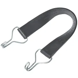 Braun Gummispanngurt, Farbe schwarz, dehnbar, 54 cm Länge, 35 mm Gurtbreite, mit Drahthaken. Artikel Nr.: 73095
