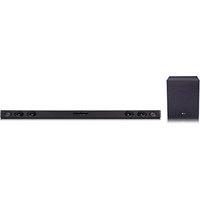 LG SQC2 2.1 Soundbar (300W) mit kabellosem Subwoofer für TVs ab 43 Zoll (Adaptive Sound Control, Bluetooth), Schwarz