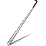 ZOMAKE Schuhlöffel Lang 72cm Schuhanzieher Langer Metall,Schulöffel Edelstahl Extra Lange Stabil(1er Silber A)