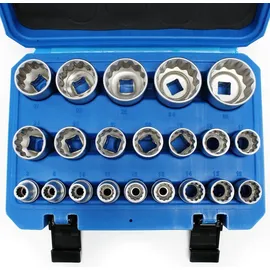 Wiltec Steckschlüssel Satz 1/2" (12,7mm) 21-tlg.