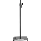 Gravity LS 431 C B Lichtstativ und Lautsprecherstativ mit kompaktem, quadratischem Stahl-Standfuß und exzentrischer Montagefunktion, schwarz