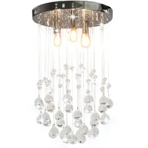 vidaXL Kugel 3-flg. 30 cm silber Acryl