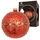 Krebs Glas Lauscha Weihnachtskugel Jugendstil Rot 10cm