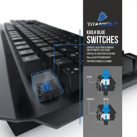 Titanwolf Invader Kailh Blue DE