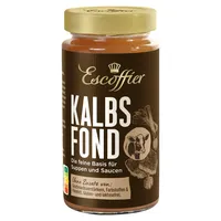 Escoffier - Kalbsfond , Ideal, würzige Basis für Suppen und Saucen , Ohne Geschmacksverstärker, Farbstoffe oder Palmfett , Gluten und laktosefrei , 1 x 400 ml