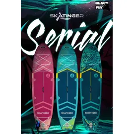 skatinger Prana 350 x 89 x 15 cm Rot