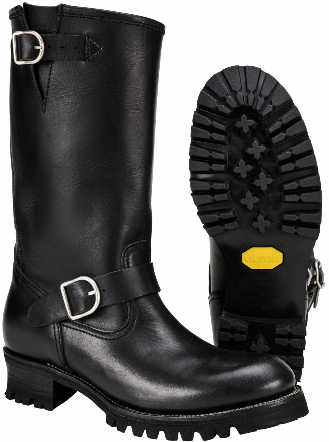 Sendra Herren Stiefel Schwarz einfarbig - 43