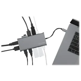 Icy Box IB-DK4050-CPD 12 in 1 USB Type-C® Notebook DockingStationk (2x HDMI 4K60Hz, 1x DP), 4k60Hz