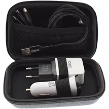 2Go Reise-Set All in One 3-tlg. USB Kabel Ladegerät