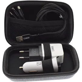 2Go Reise-Set All in One 3-tlg. USB Kabel Ladegerät