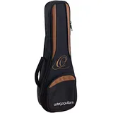 Ortega Guitars Pro Series Bag - Sopran Ukulele Tasche - Höhe 55 cm - Breiter Halsgurt - Schultergurte - Nylon, Schwarz (OUGB-SO)