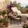 Harms Import 3er Set Hocker Beistelltische Garten schwarz bunt Keramik Stahl Mosaik Blumen