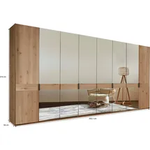 Wiemann Drehtürenschrank Cardiff 393,1 x 216 x 58 cm Braun/Bronze
